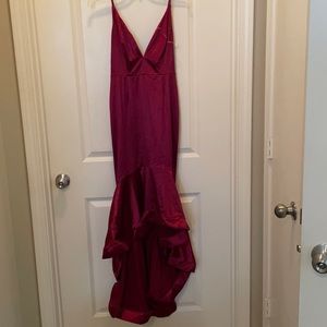 Burgundy prom dress